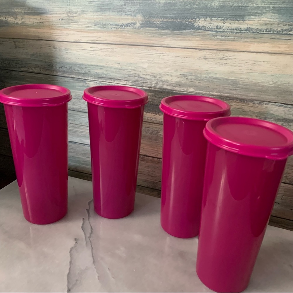 Tupperware Tumblers Set of 4 New